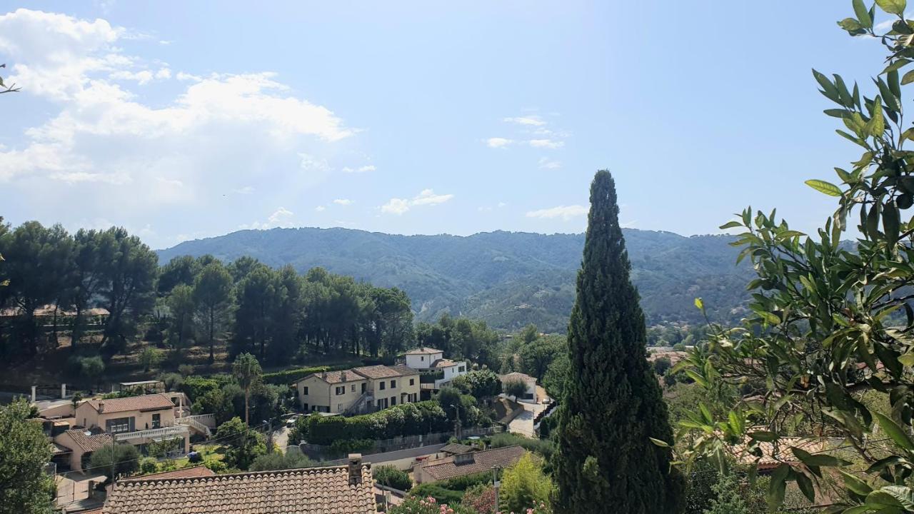 Appartement Calme Et Vue Panoramique à Pégomas Extérieur photo